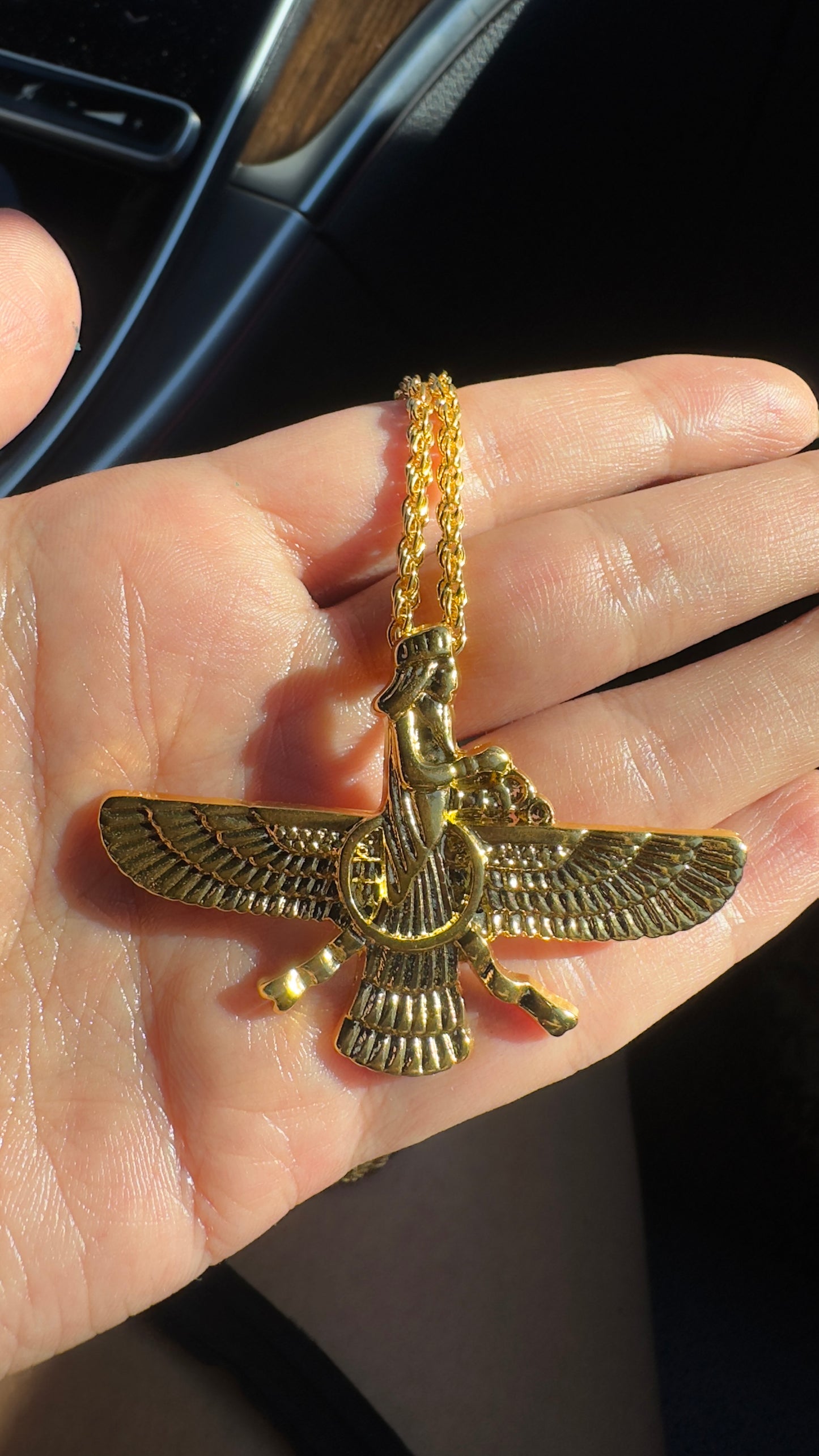 Unisex Faravahar necklace