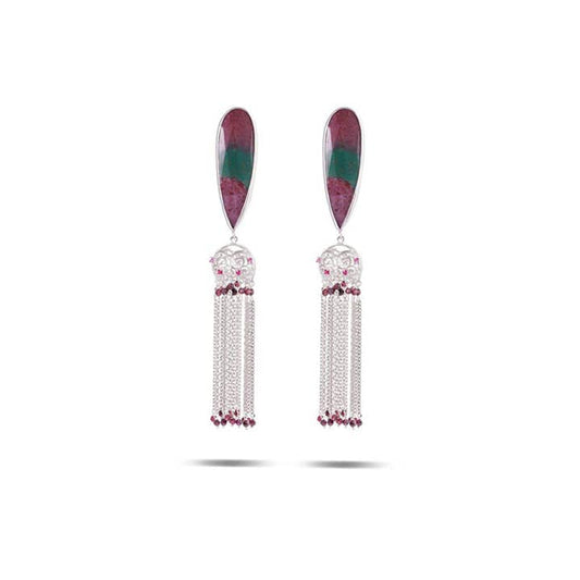 Ruby Cascade Earrings