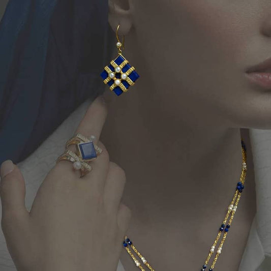 ZIBA, Sapphire Elegance Earrings For Women