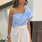 Sky Breeze One-Shoulder Top