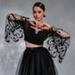 "Ethereal Calligraphy" Scuba and Tulle Ensemble by Baharnaz