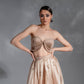 "Ethereal Glow" Velvet and Organza Set by Baharnaz