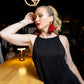 Crimson Cascade Velvet Earrings