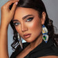 Statement Crystal Beaded Drop Earrings – Sparkle Redefined