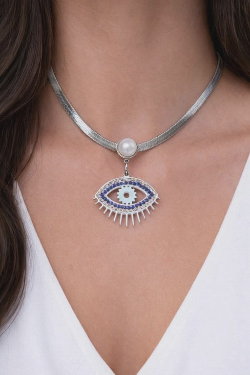 Evil eyes necklace